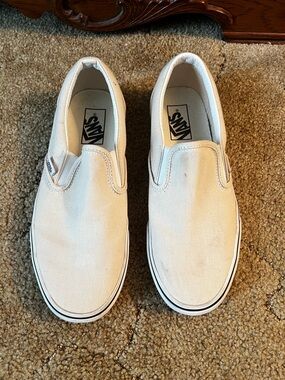 Vans Slip-On Canvas Sneakers - Off White